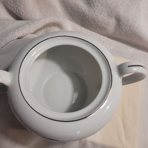 Castlecourt Fine China Sugar Bowl and Creamer - Wheat Harvest -Japan Silver Trim - Picture 6 of 12